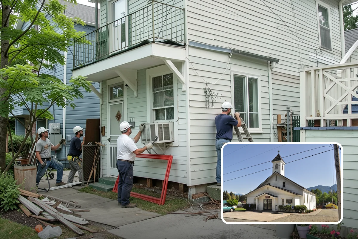 Hardie Board Siding Installation in Concrete, Skagit County, WA - Factory ColorPlus finish resists fading and chalking