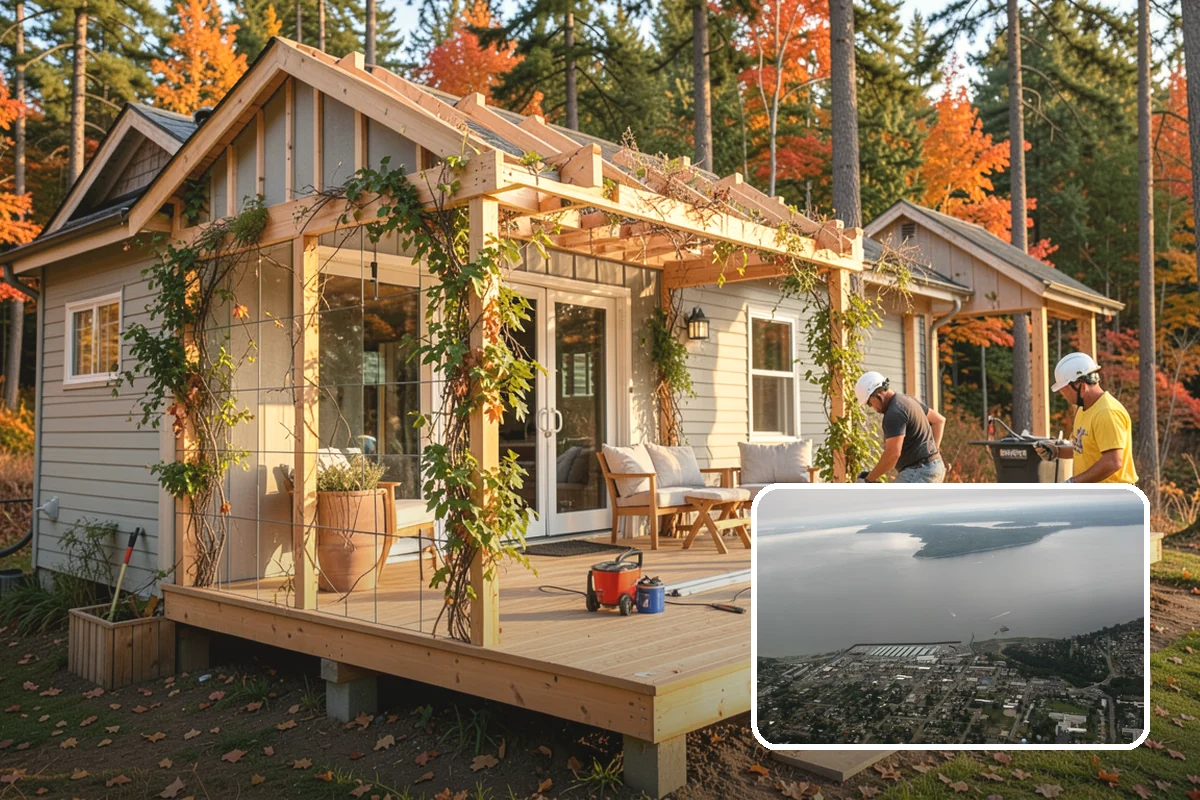 Hardie Board Siding Installation in Des Moines, King County, WA - Factory ColorPlus finish resists fading and chalking