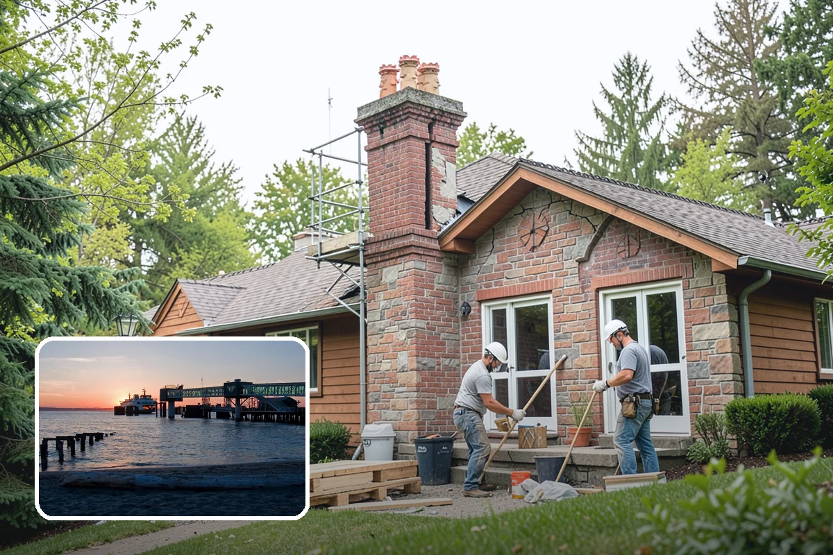 Hardie Board Siding Installation in Edmonds, Snohomish County, WA - Factory ColorPlus finish resists fading and chalking