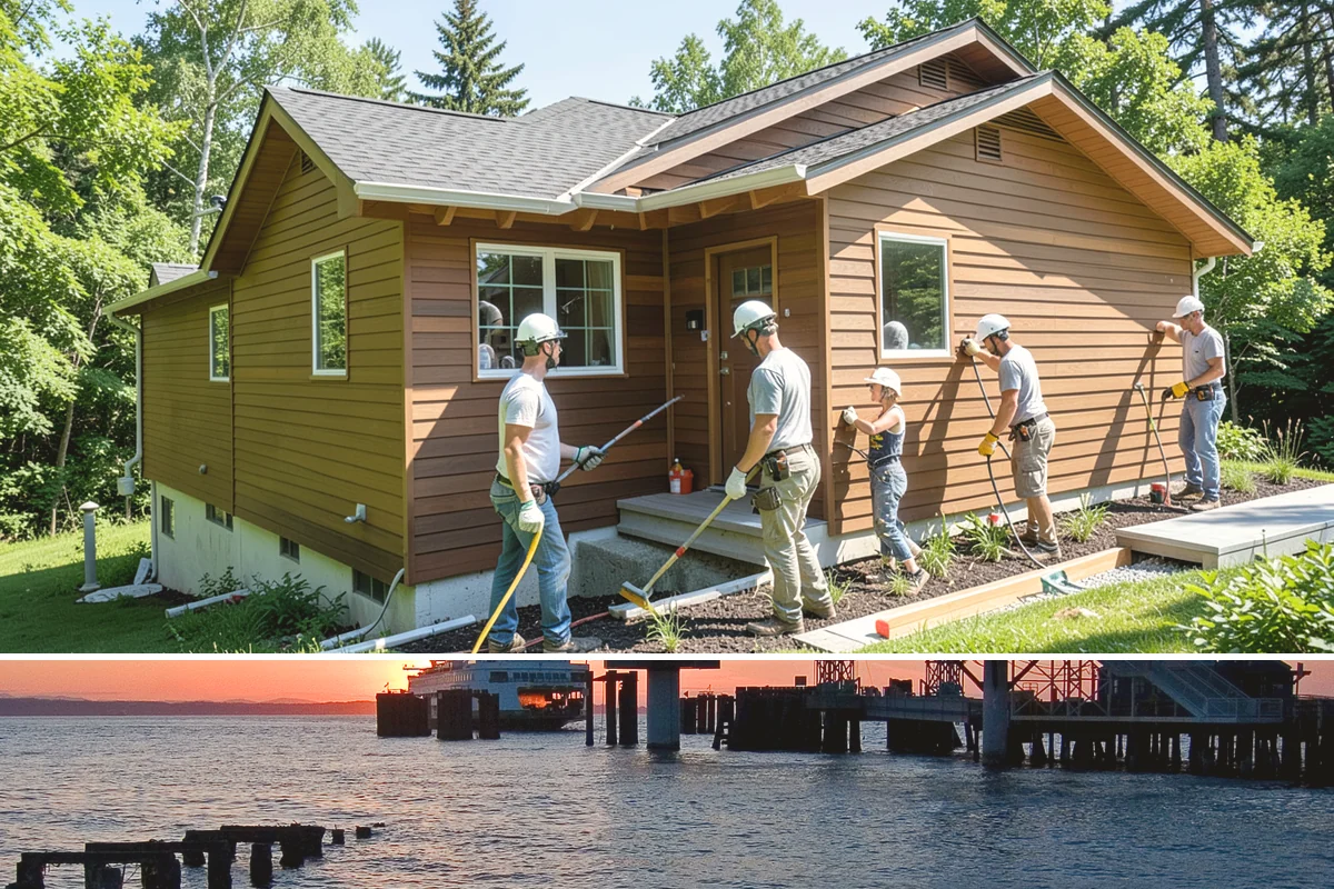 Hardie Board Siding Installation in Edmonds, Snohomish County, WA - We install Hardie board through most seasons, favoring drier stretches for cleaner cuts and faster caulk cure times.