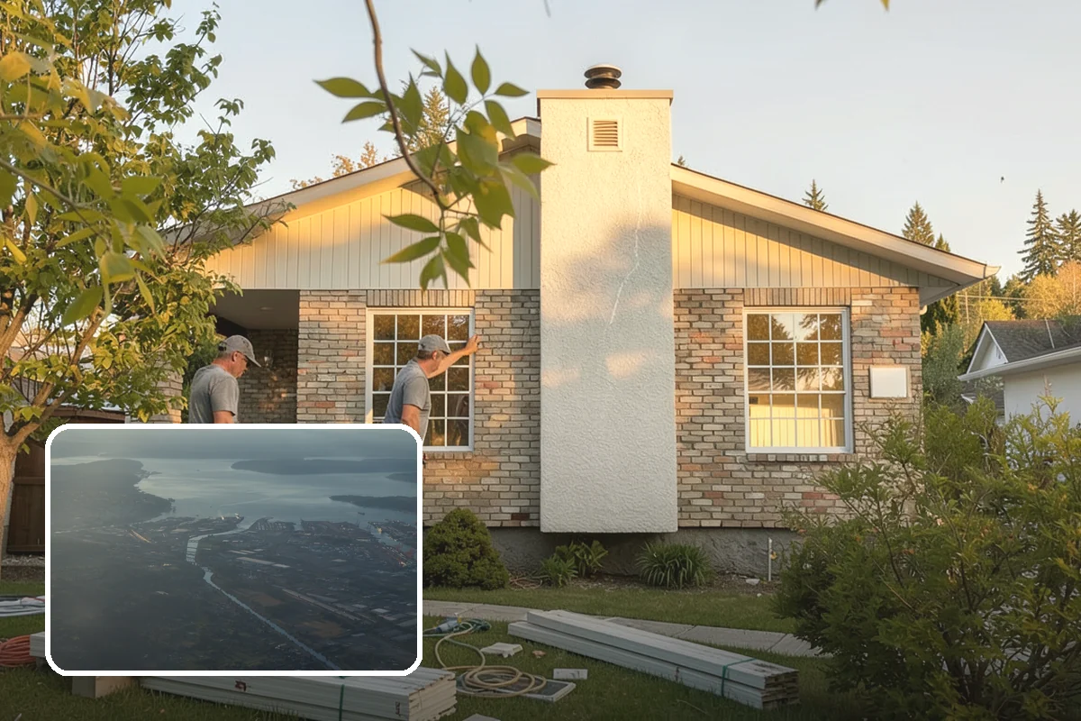 Hardie Board Siding Installation in Fife, Pierce County, WA - Factory ColorPlus finish resists fading and chalking