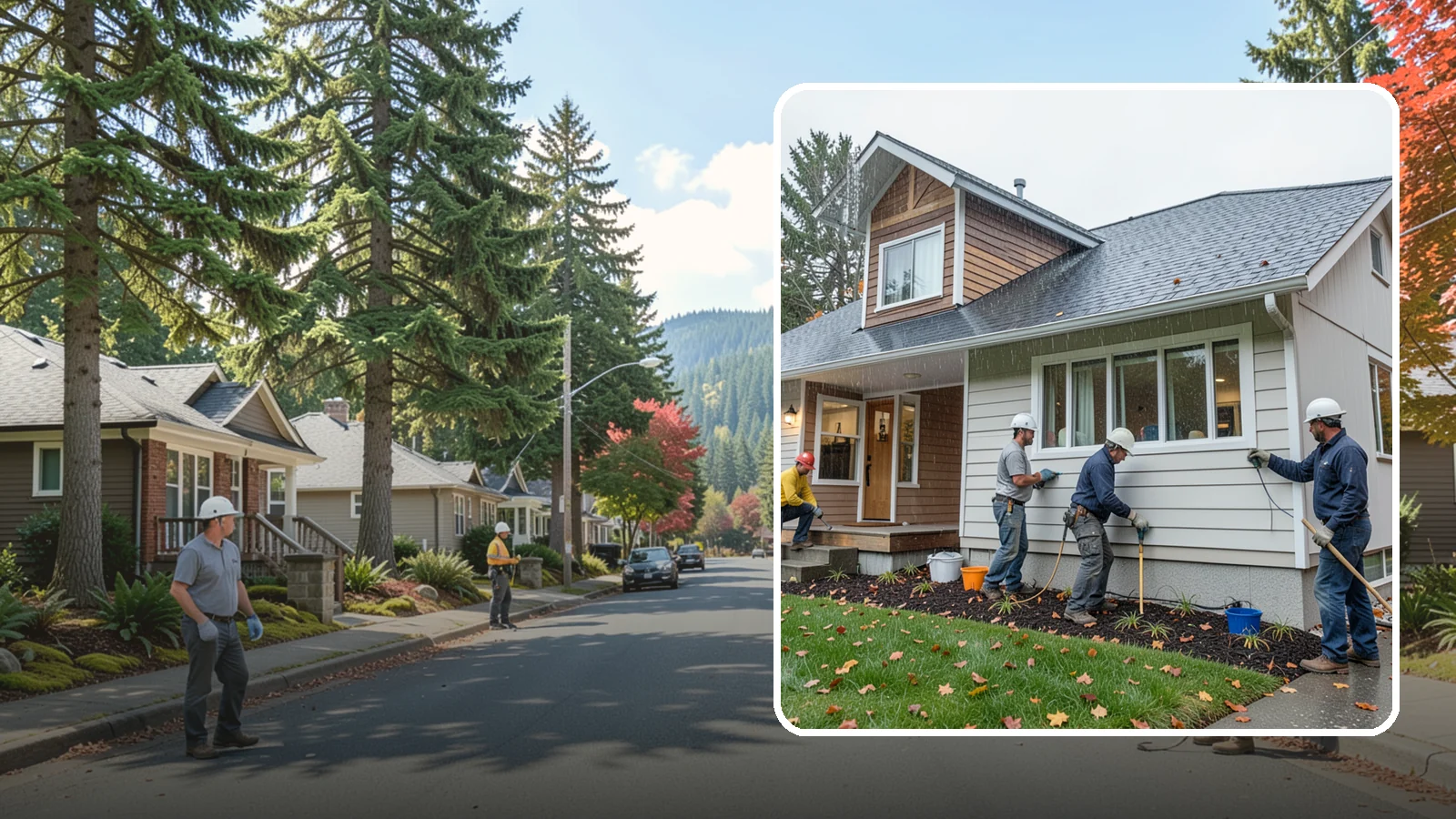 Hardie Board Siding Installation in Hunts Point, King County, WA - We install James Hardie fiber cement siding engineered specifically for wet, temperate climates like Western Washington.