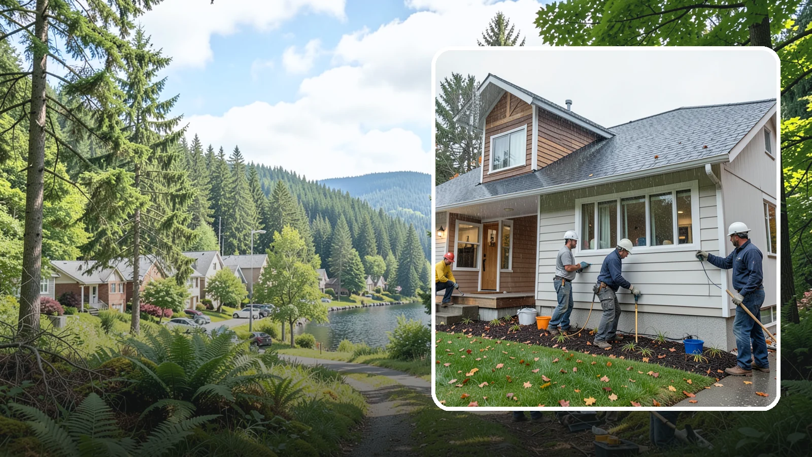 Hardie Board Siding Installation in Lake Forest Park, King County, WA - We install James Hardie fiber cement siding engineered specifically for wet, temperate climates like Western Washington.
