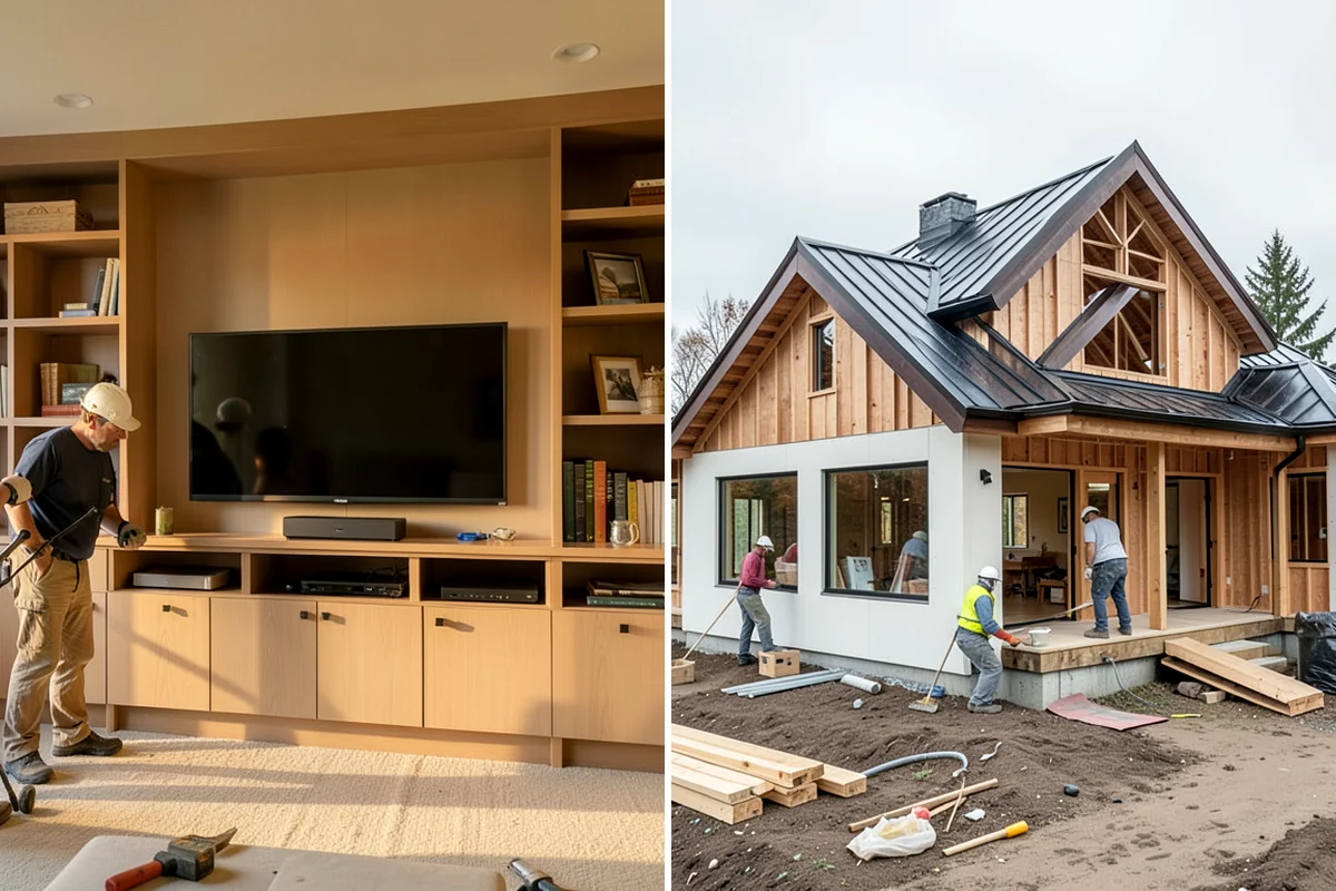 Hardie Board Siding Installation in Lake Forest Park, King County, WA - Select HardieZone product, profile, and ColorPlus shade