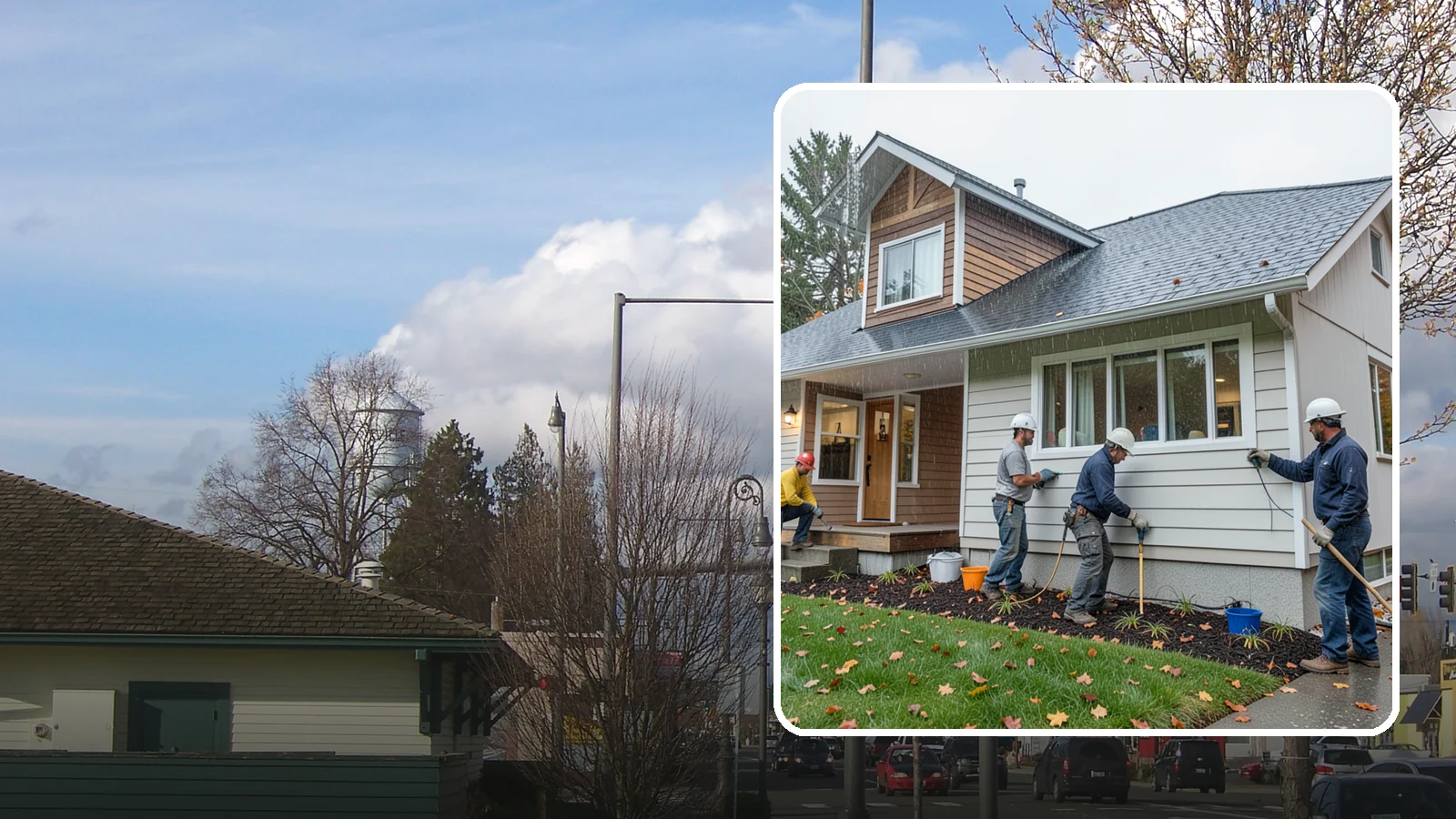 Hardie Board Siding Installation in Marysville, Snohomish County, WA - We install James Hardie fiber cement siding engineered specifically for wet, temperate climates like Western Washington.