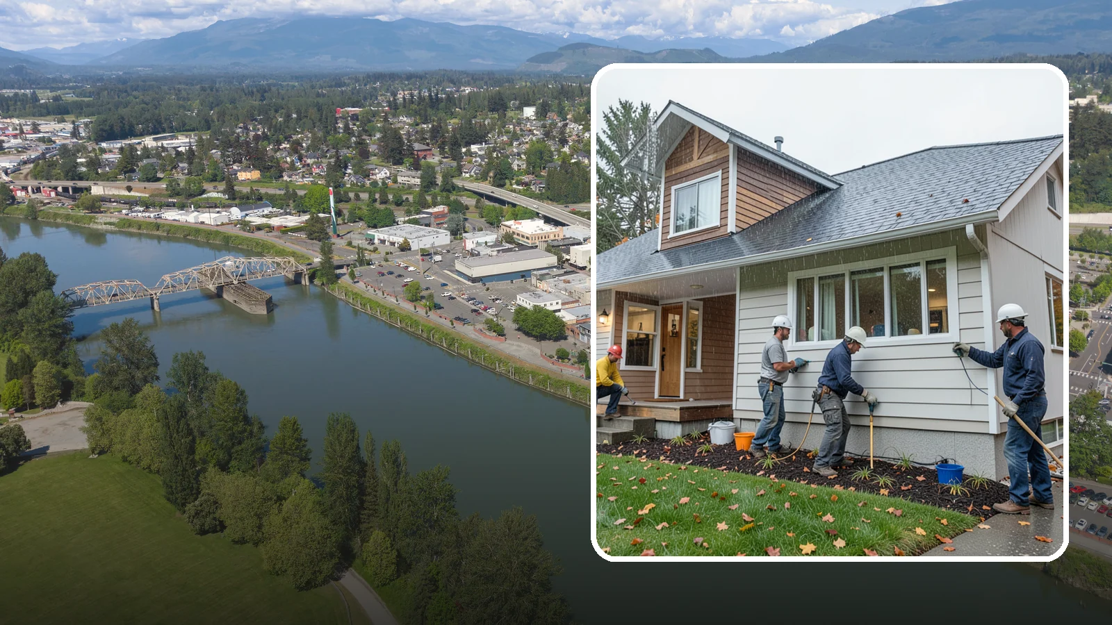 Hardie Board Siding Installation in Mount Vernon, Skagit County, WA - We install James Hardie fiber cement siding engineered specifically for wet, temperate climates like Western Washington.