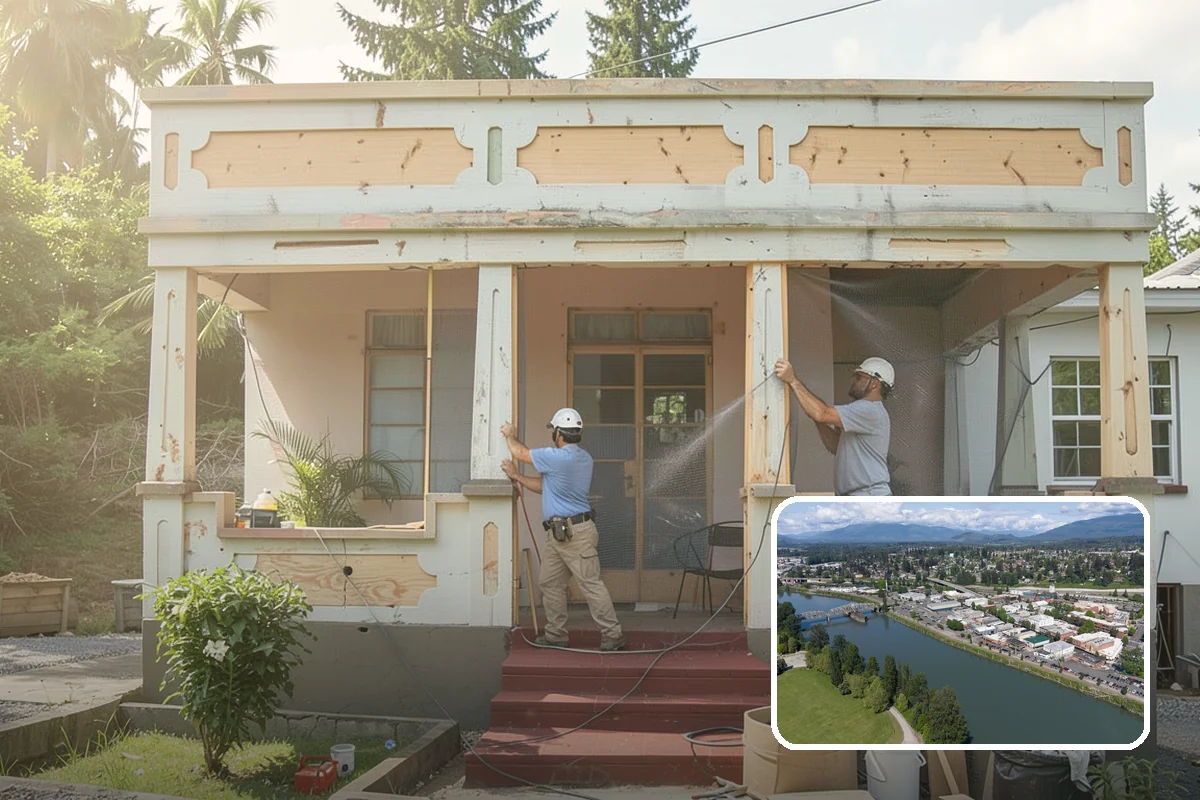 Hardie Board Siding Installation in Mount Vernon, Skagit County, WA - Factory ColorPlus finish resists fading and chalking