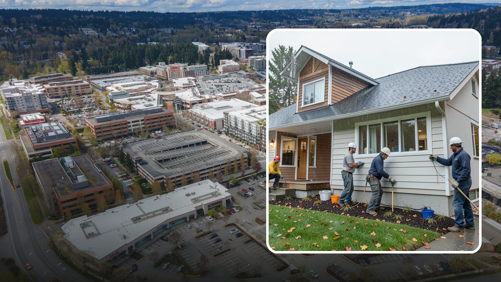 Hardie Board Siding Installation in Redmond, King County, WA - We install James Hardie fiber cement siding engineered specifically for wet, temperate climates like Western Washington.