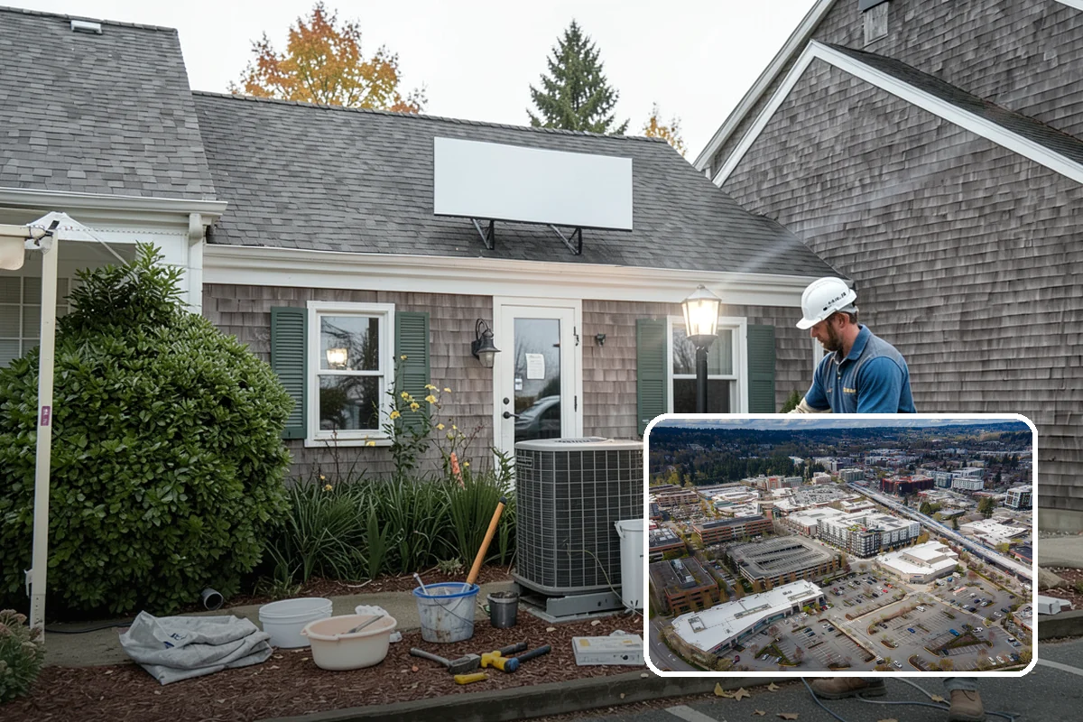 Hardie Board Siding Installation in Redmond, King County, WA - Factory ColorPlus finish resists fading and chalking