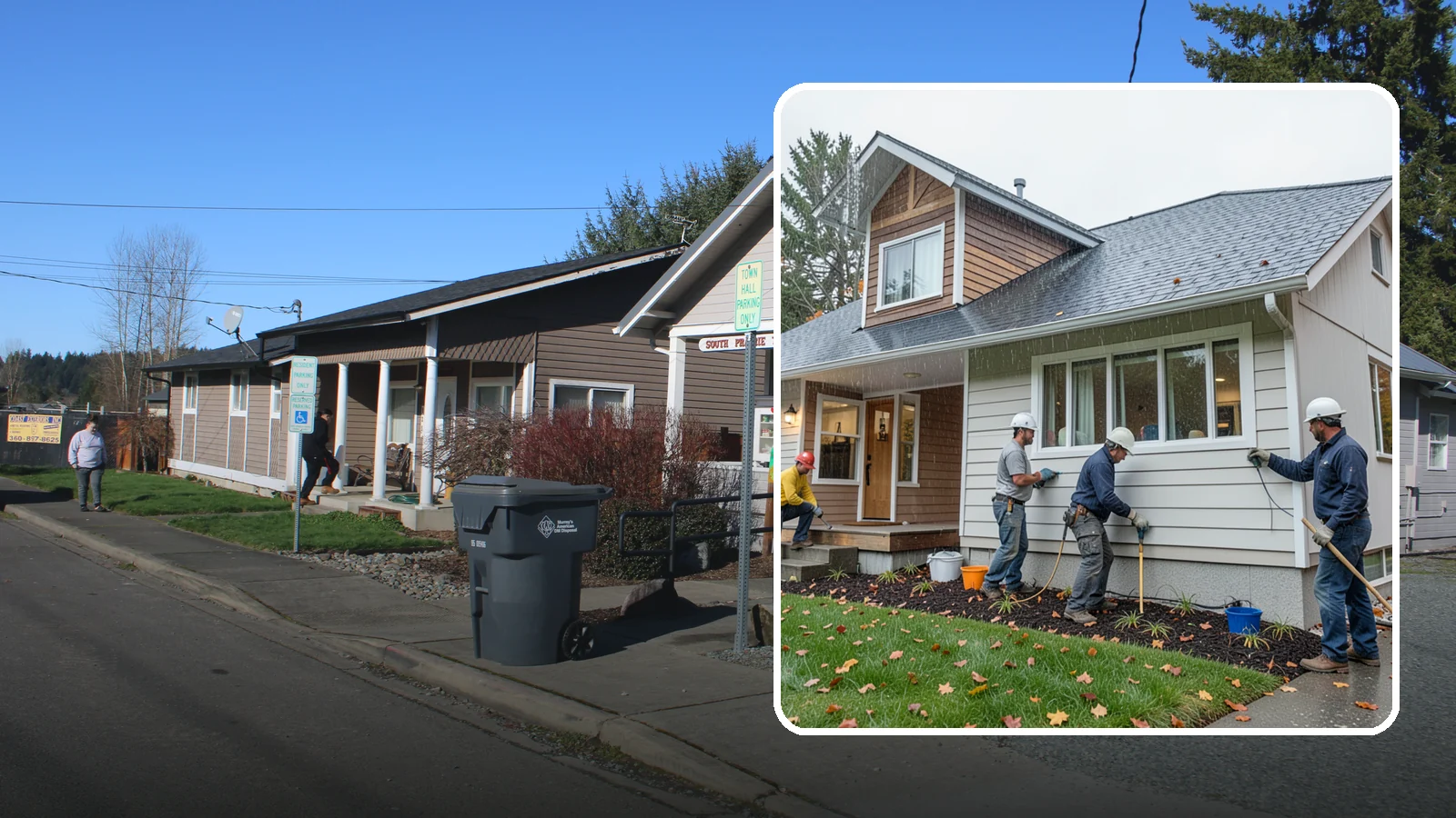Hardie Board Siding Installation in South Prairie, Pierce County, WA - We install James Hardie fiber cement siding engineered specifically for wet, temperate climates like Western Washington.