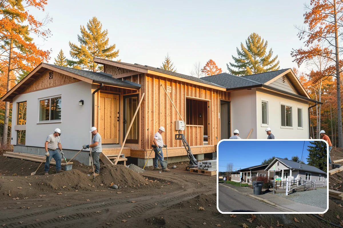 Hardie Board Siding Installation in South Prairie, Pierce County, WA - Factory ColorPlus finish resists fading and chalking