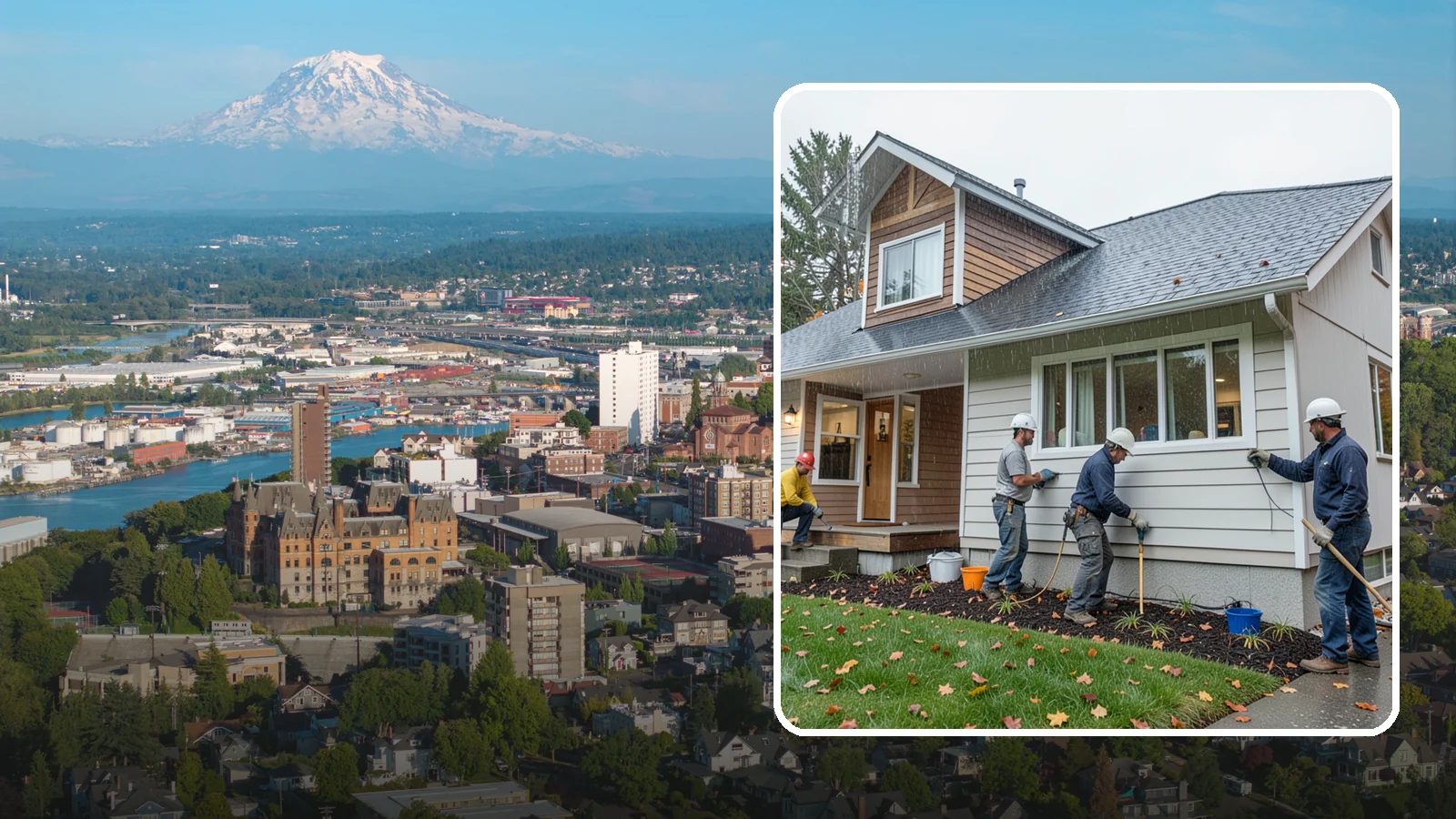 Hardie Board Siding Installation in Tacoma, Pierce County, WA - We install James Hardie fiber cement siding engineered specifically for wet, temperate climates like Western Washington.