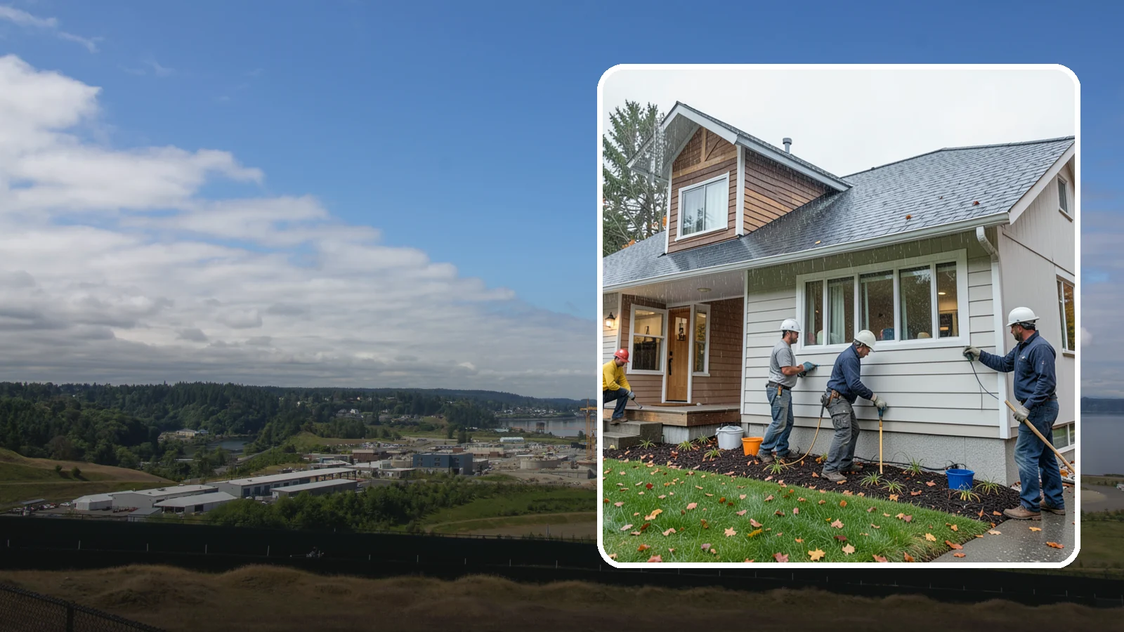 Hardie Board Siding Installation in University Place, Pierce County, WA - We install James Hardie fiber cement siding engineered specifically for wet, temperate climates like Western Washington.