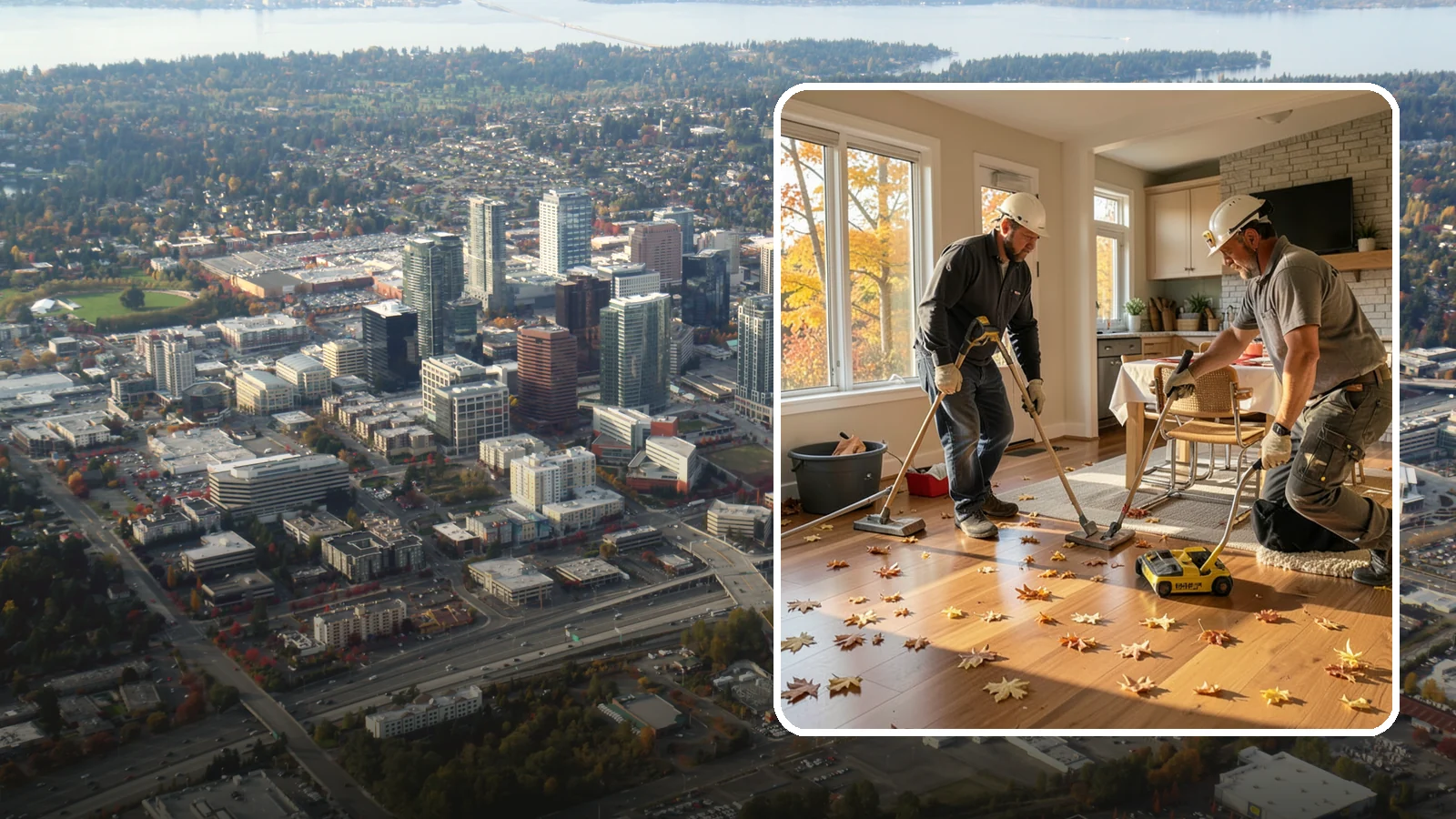 Hardwood Flooring Installation in Bellevue, King County, WA - Solid hardwood floor installation that brings lasting warmth and timeless character to Western Washington homes.