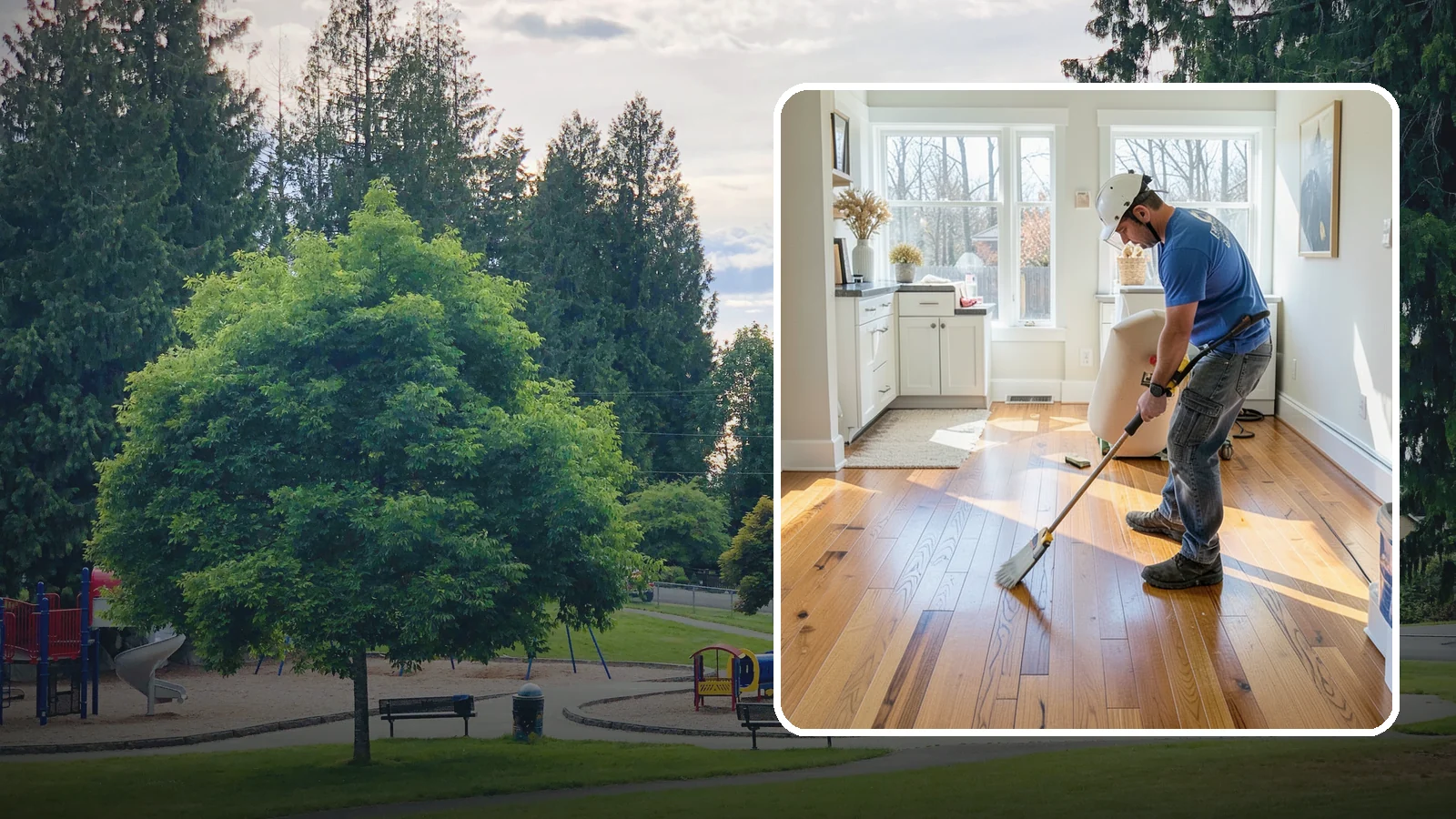 Hardwood Refinishing in Bonney Lake, Pierce County, WA - Hardwood refinishing that sands away decades of wear and brings solid wood floors back to life.
