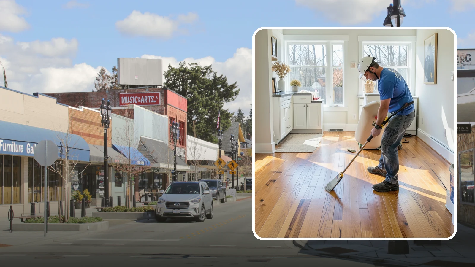 Hardwood Refinishing in Bothell, King County, WA - Hardwood refinishing that sands away decades of wear and brings solid wood floors back to life.