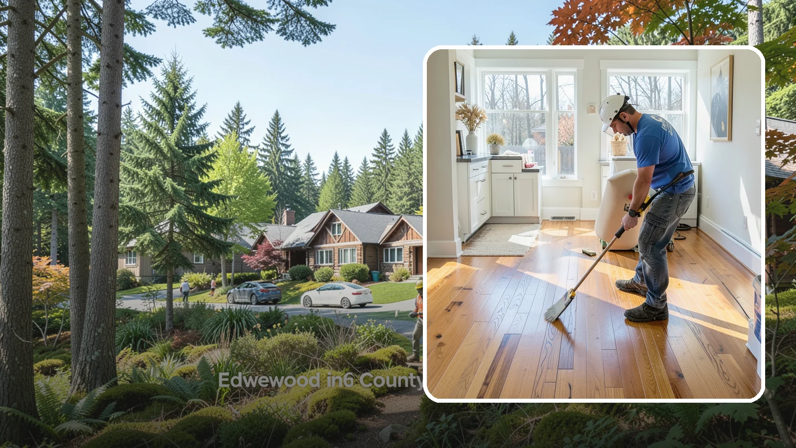 Hardwood Refinishing in Edgewood, Pierce County, WA - Hardwood refinishing that sands away decades of wear and brings solid wood floors back to life.