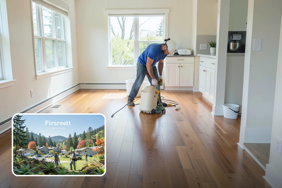 Hardwood Refinishing in Fircrest, Pierce County, WA - Makes aged wood floors look new again
