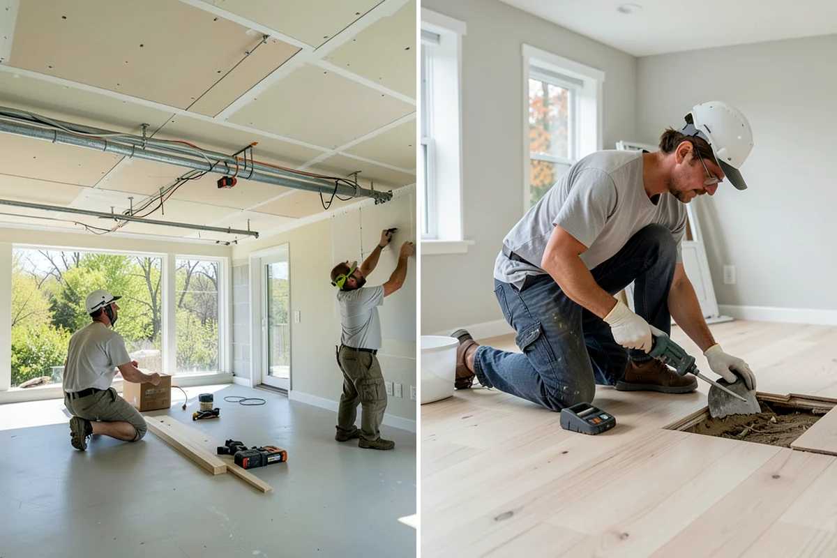 Hardwood Refinishing in Lakewood, Pierce County, WA - Sand the floor down to bare wood