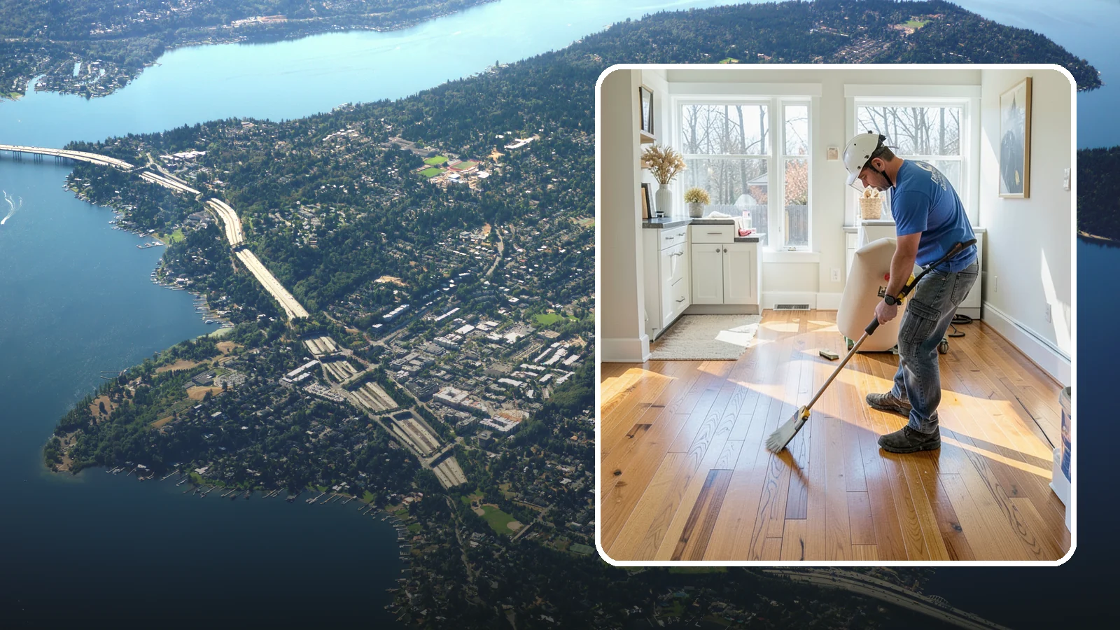 Hardwood Refinishing in Mercer Island, King County, WA - Hardwood refinishing that sands away decades of wear and brings solid wood floors back to life.