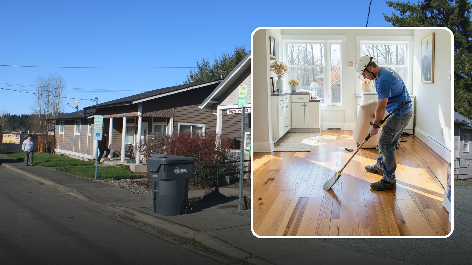 Hardwood Refinishing in South Prairie, Pierce County, WA - Hardwood refinishing that sands away decades of wear and brings solid wood floors back to life.