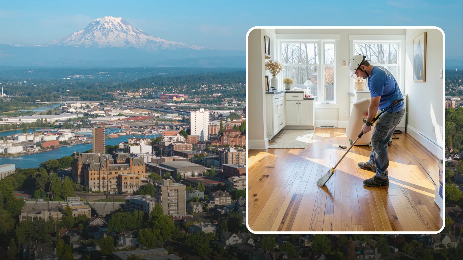 Hardwood Refinishing in Tacoma, Pierce County, WA - Hardwood refinishing that sands away decades of wear and brings solid wood floors back to life.