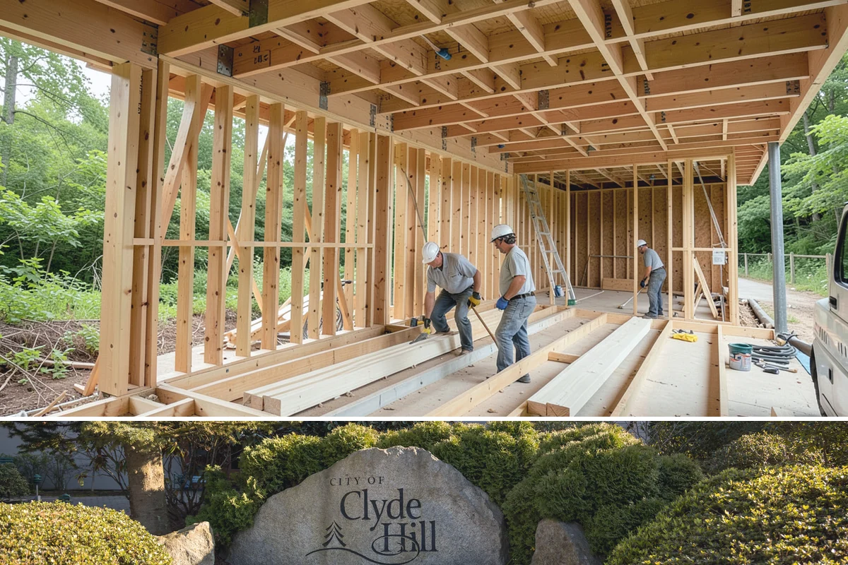 Header Installation in Clyde Hill, King County, WA - Header work happens year-round