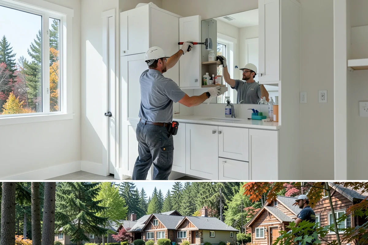 Header Installation in Edgewood, Pierce County, WA - Header work happens year-round