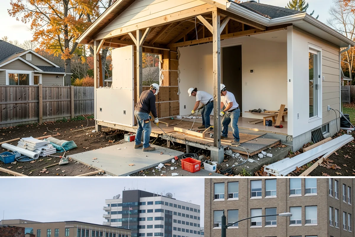 Header Installation in Everett, Snohomish County, WA - Header work happens year-round
