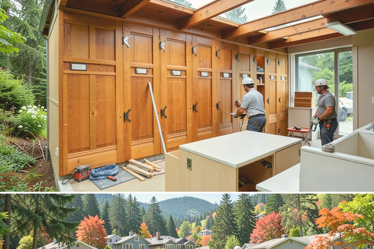 Header Installation in Fircrest, Pierce County, WA - Header work happens year-round