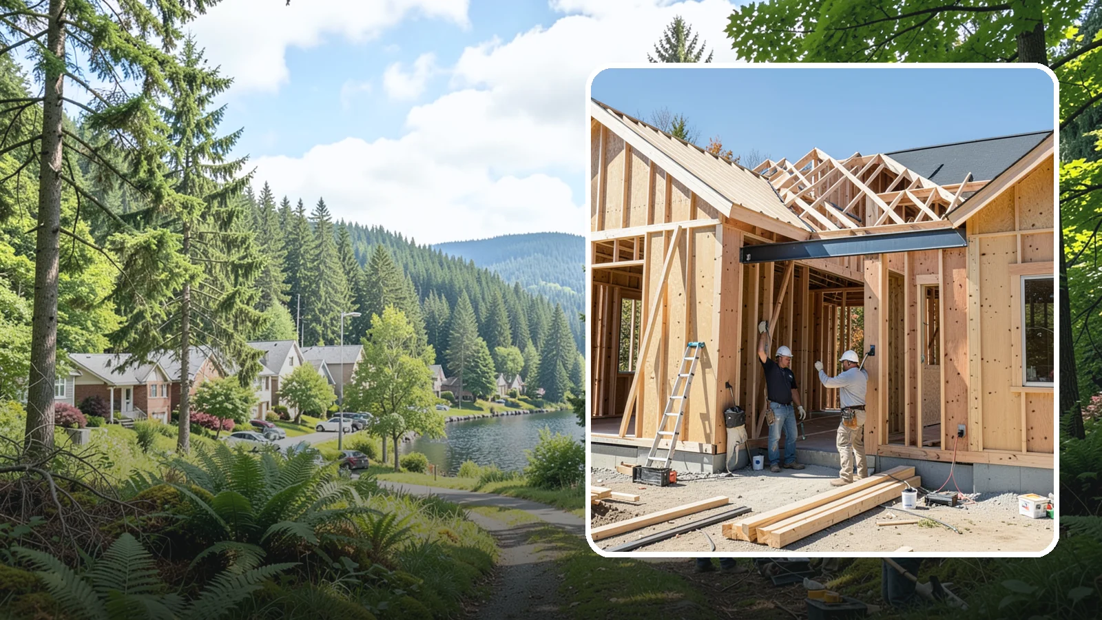 Header Installation in Lake Forest Park, King County, WA - We install and size the beams over your doors, windows, and openings so loads bridge safely around the gap.
