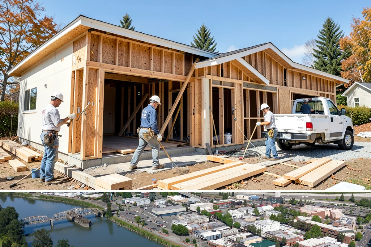 Header Installation in Mount Vernon, Skagit County, WA - Header work happens year-round