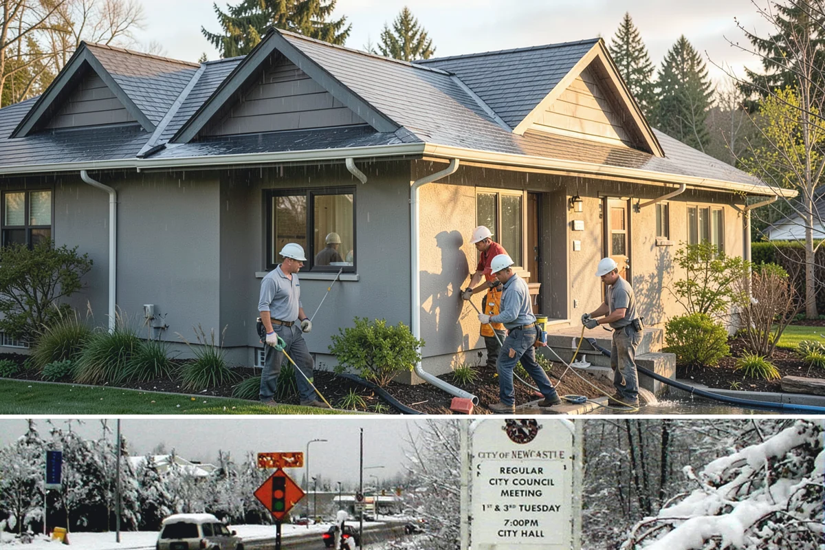 Header Installation in Newcastle, King County, WA - Header work happens year-round