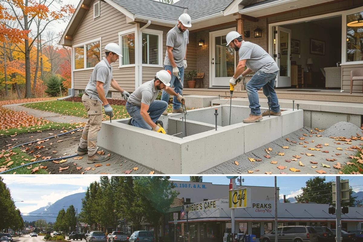 Header Installation in North Bend, King County, WA - Header work happens year-round