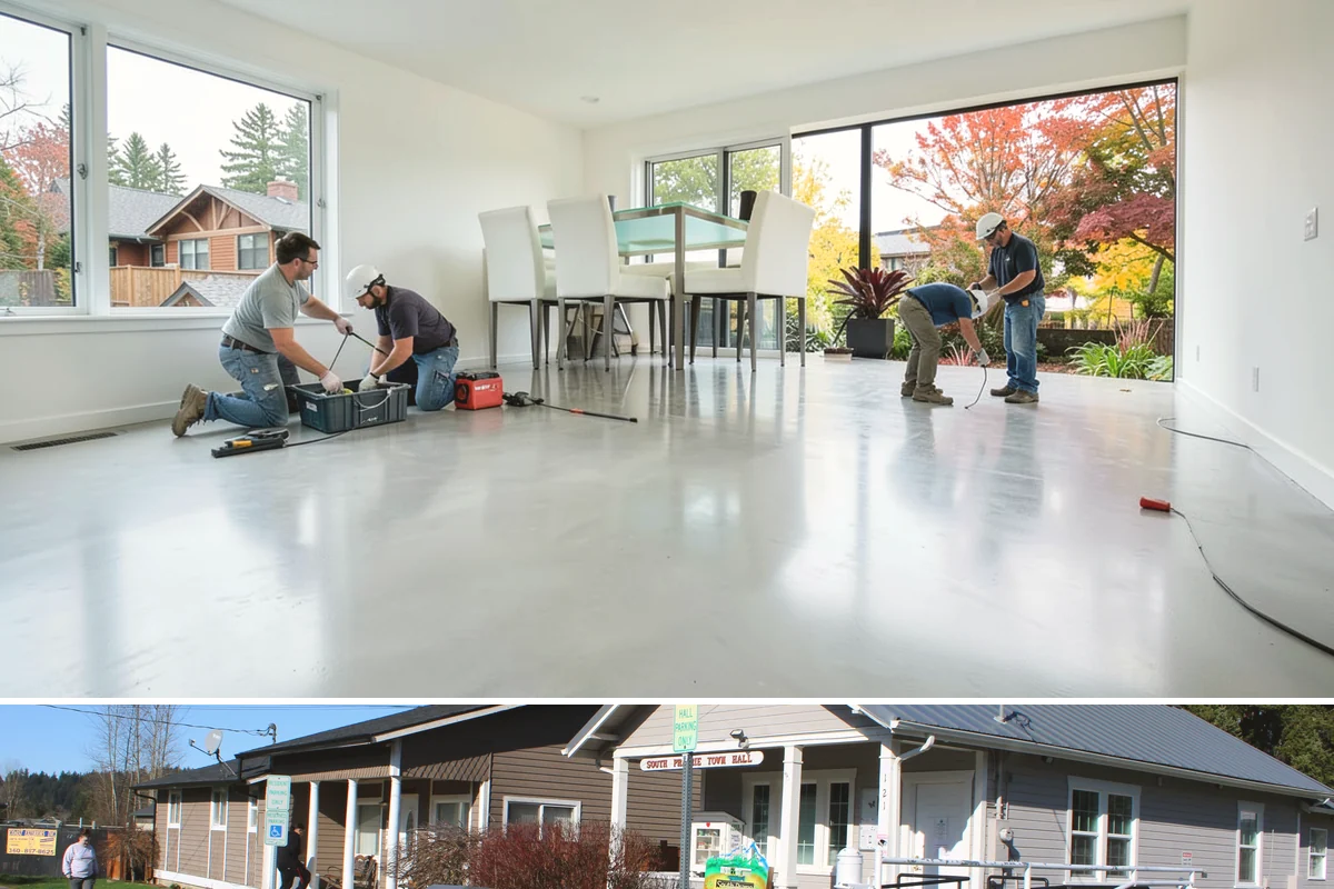 Header Installation in South Prairie, Pierce County, WA - Header work happens year-round