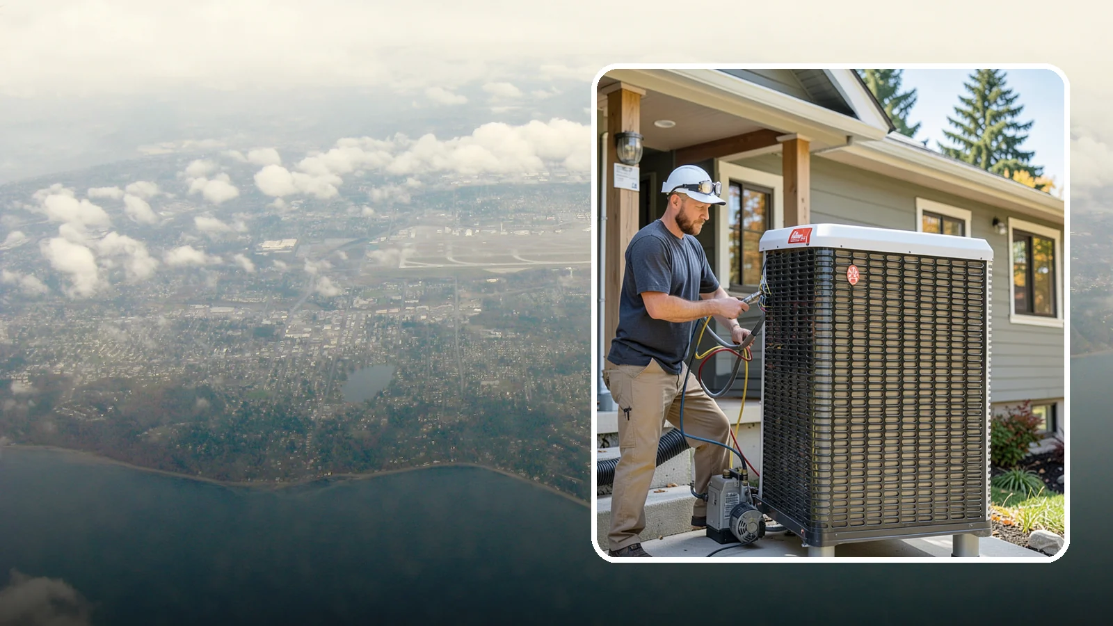 Heat Pump Installation in Burien, King County, WA - We install energy-efficient heat pumps that provide both heating and cooling ideal for the mild Puget Sound climate.