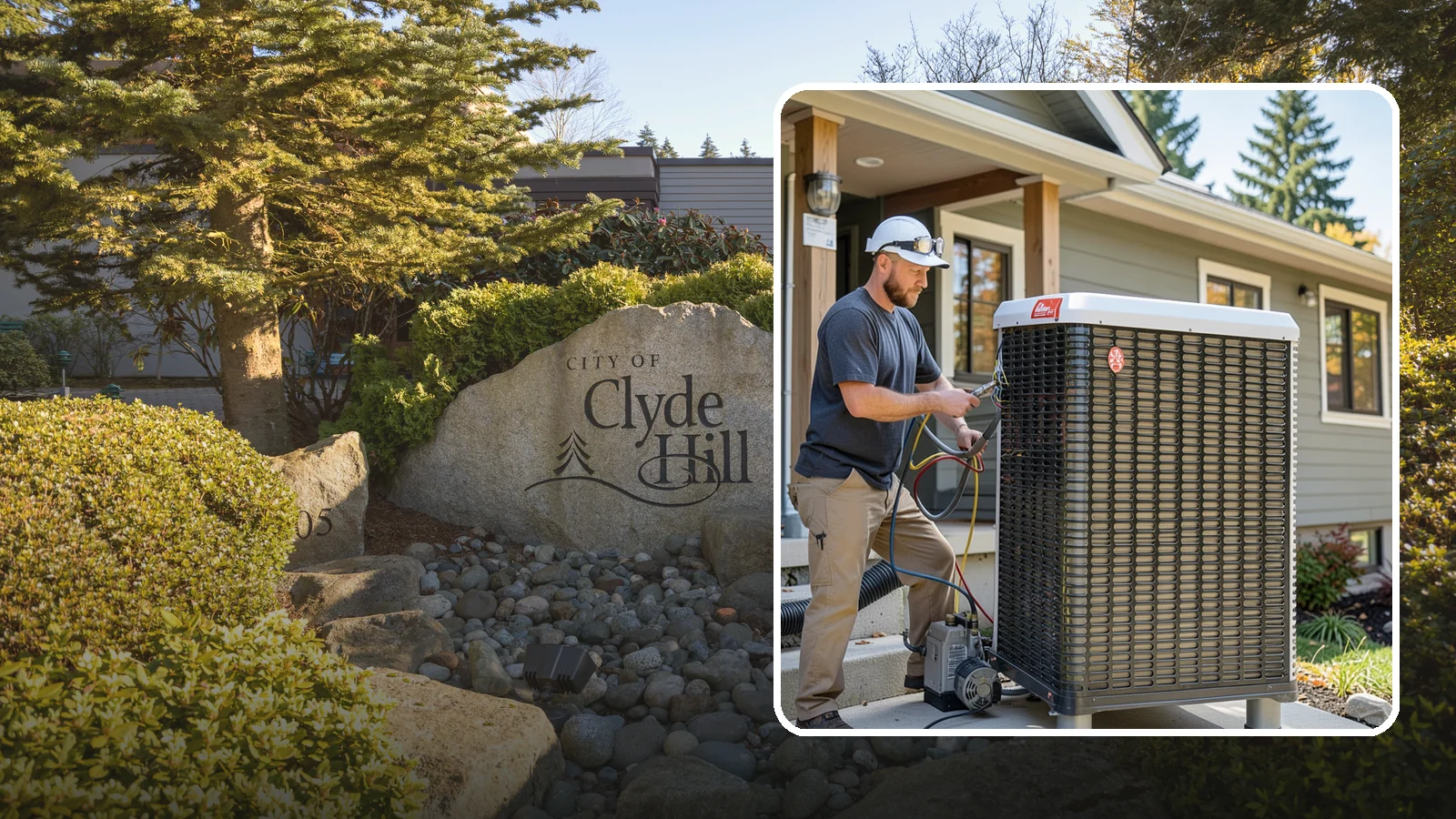 Heat Pump Installation in Clyde Hill, King County, WA - We install energy-efficient heat pumps that provide both heating and cooling ideal for the mild Puget Sound climate.