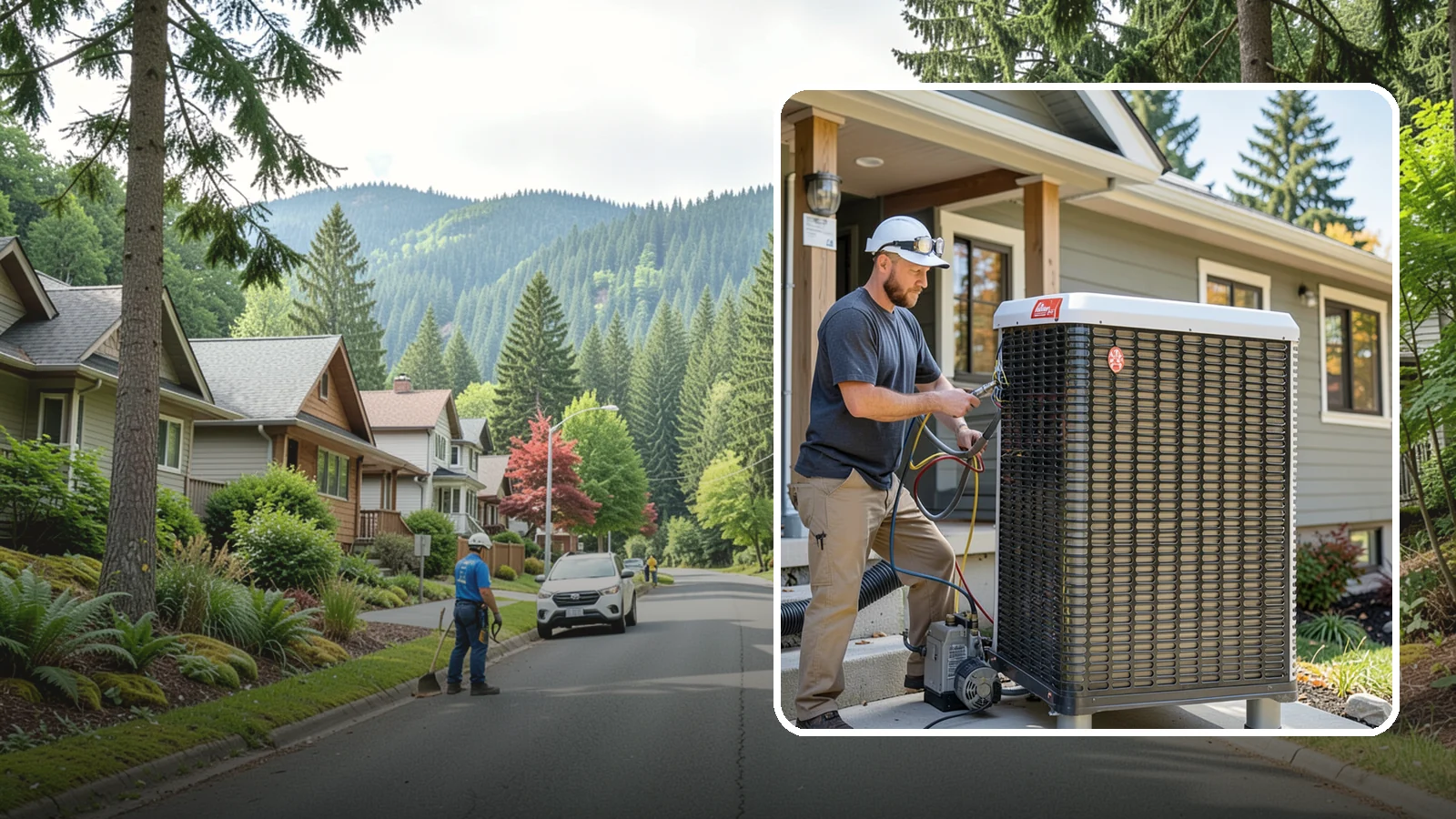 Heat Pump Installation in Darrington, Snohomish County, WA - We install energy-efficient heat pumps that provide both heating and cooling ideal for the mild Puget Sound climate.
