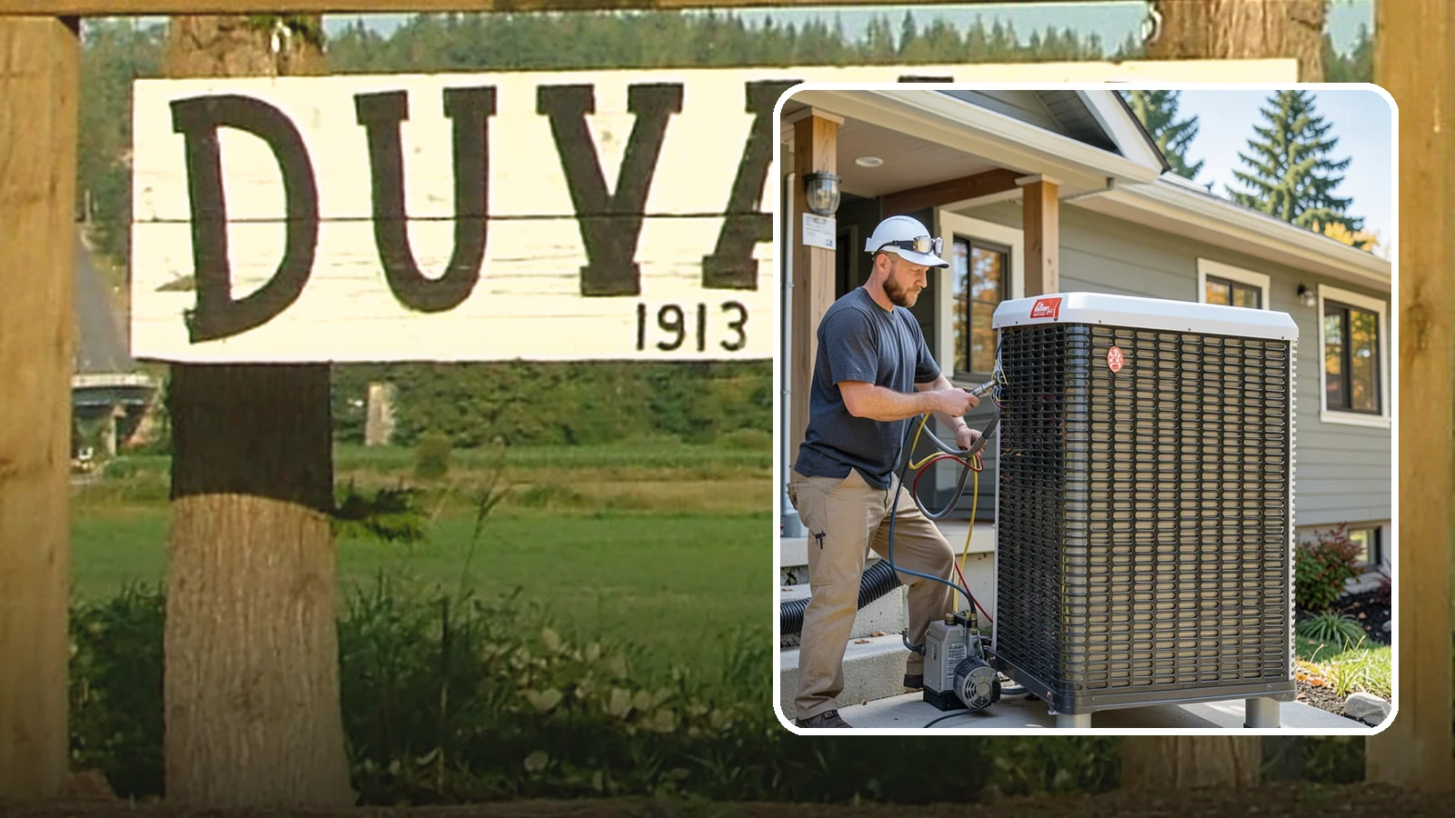 Heat Pump Installation in Duvall, King County, WA - We install energy-efficient heat pumps that provide both heating and cooling ideal for the mild Puget Sound climate.