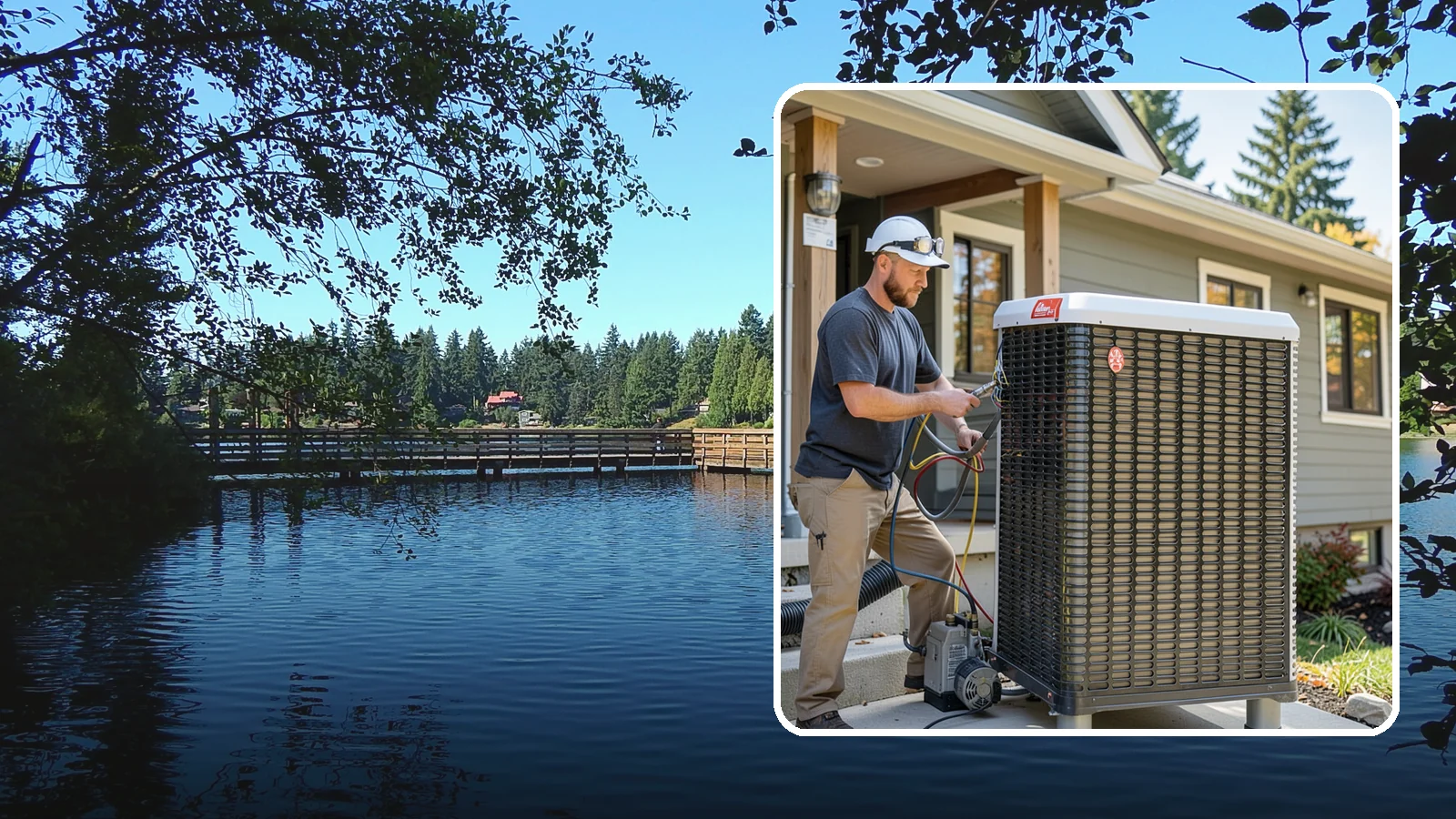 Heat Pump Installation in Federal Way, King County, WA - We install energy-efficient heat pumps that provide both heating and cooling ideal for the mild Puget Sound climate.