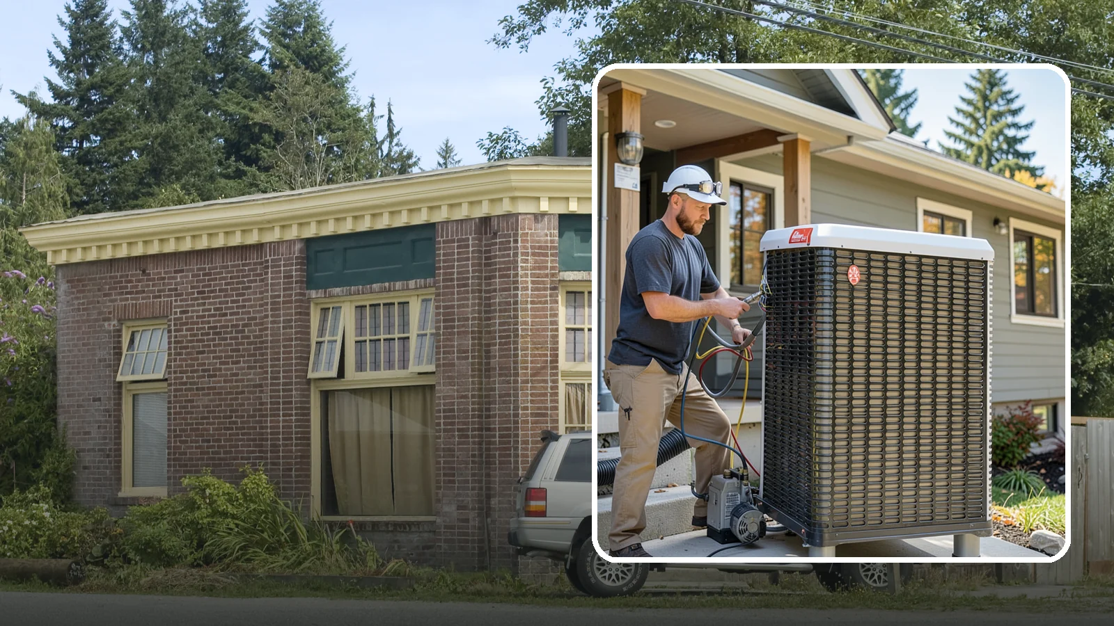 Heat Pump Installation in Hamilton, Skagit County, WA - We install energy-efficient heat pumps that provide both heating and cooling ideal for the mild Puget Sound climate.