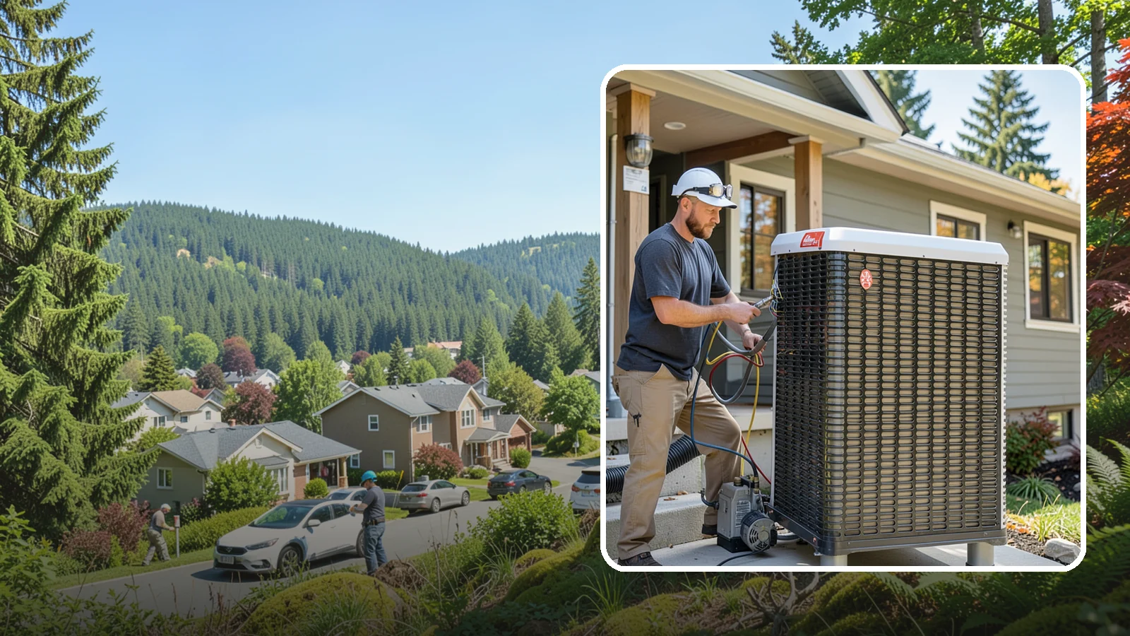 Heat Pump Installation in Index, Snohomish County, WA - We install energy-efficient heat pumps that provide both heating and cooling ideal for the mild Puget Sound climate.