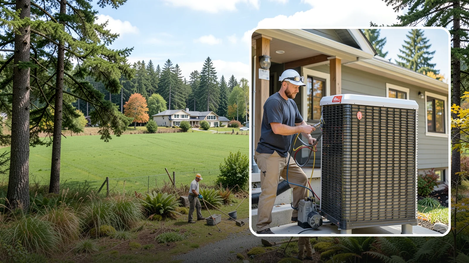 Heat Pump Installation in Lyman, Skagit County, WA - We install energy-efficient heat pumps that provide both heating and cooling ideal for the mild Puget Sound climate.
