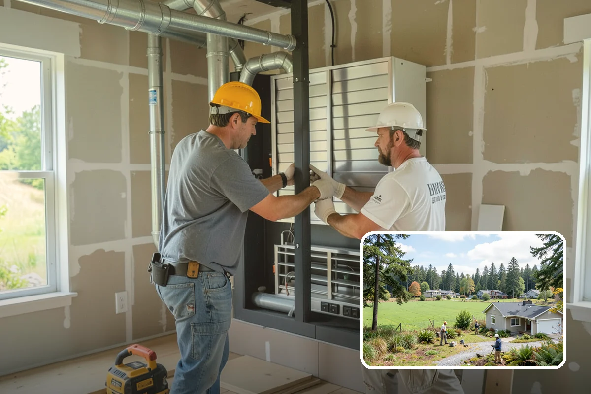 Heat Pump Installation in Lyman, Skagit County, WA - One system provides efficient heating and cooling