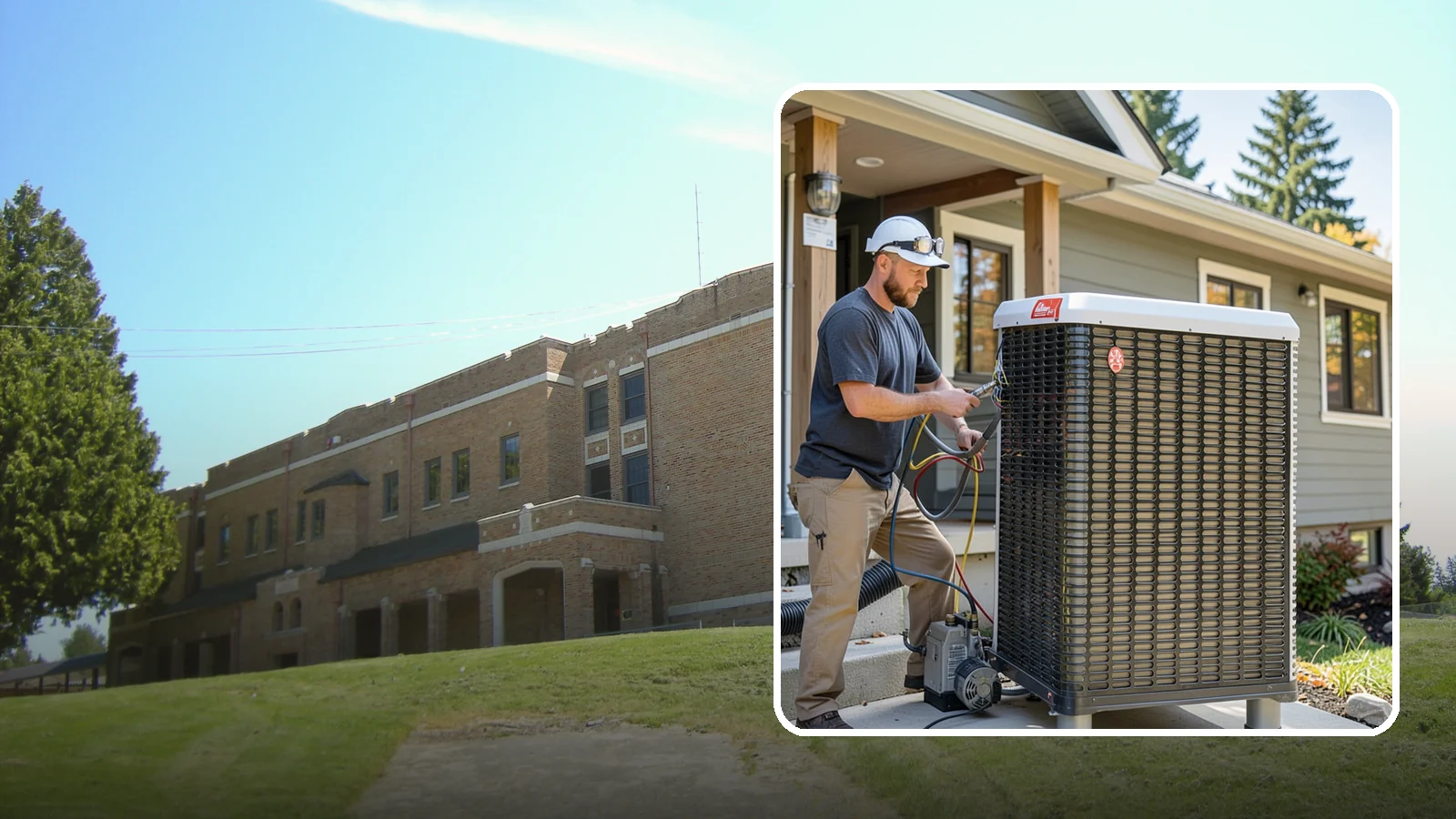 Heat Pump Installation in Maple Valley, King County, WA - We install energy-efficient heat pumps that provide both heating and cooling ideal for the mild Puget Sound climate.