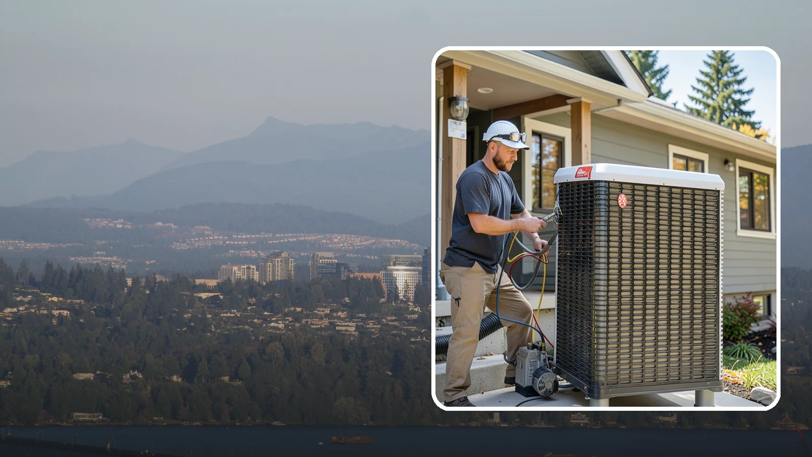 Heat Pump Installation in Medina, King County, WA - We install energy-efficient heat pumps that provide both heating and cooling ideal for the mild Puget Sound climate.