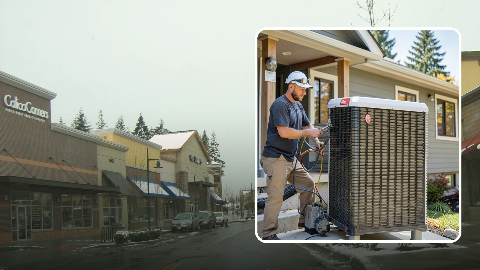 Heat Pump Installation in Mill Creek, Snohomish County, WA - We install energy-efficient heat pumps that provide both heating and cooling ideal for the mild Puget Sound climate.