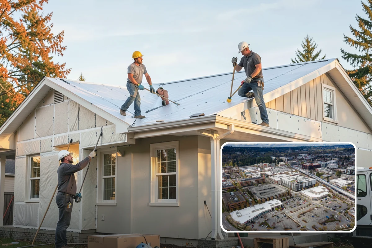 Heat Pump Installation in Redmond, King County, WA - One system provides efficient heating and cooling