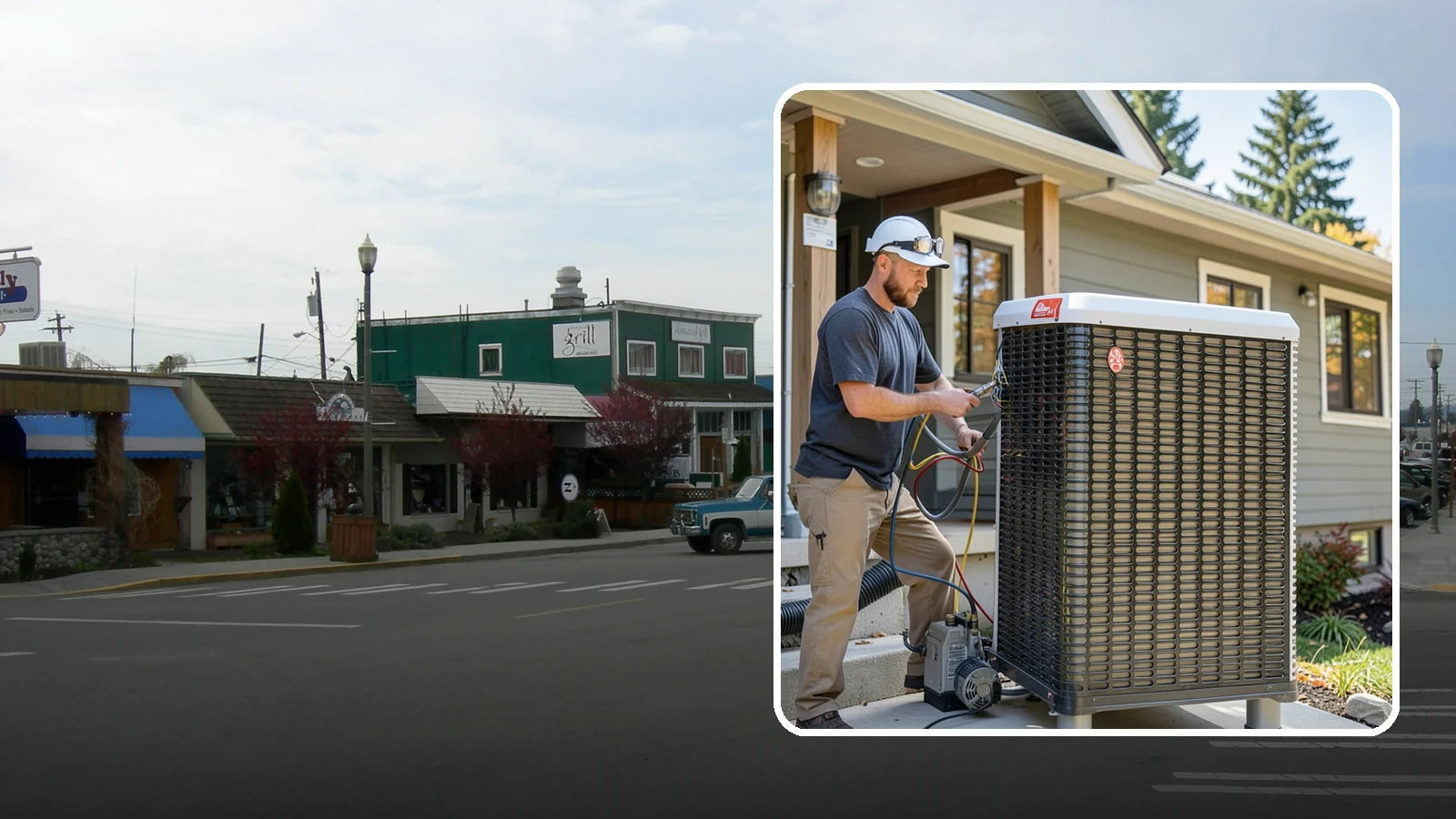 Heat Pump Installation in Stanwood, Snohomish County, WA - We install energy-efficient heat pumps that provide both heating and cooling ideal for the mild Puget Sound climate.