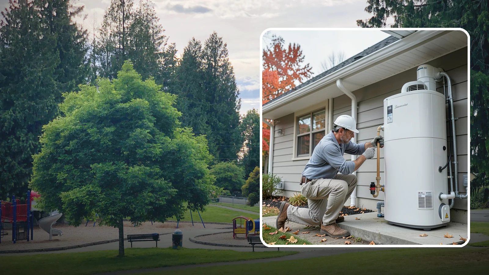 Heat Pump Water Heater Installation in Bonney Lake, Pierce County, WA - Heat pump water heater installation that heats water using a fraction of the electricity.